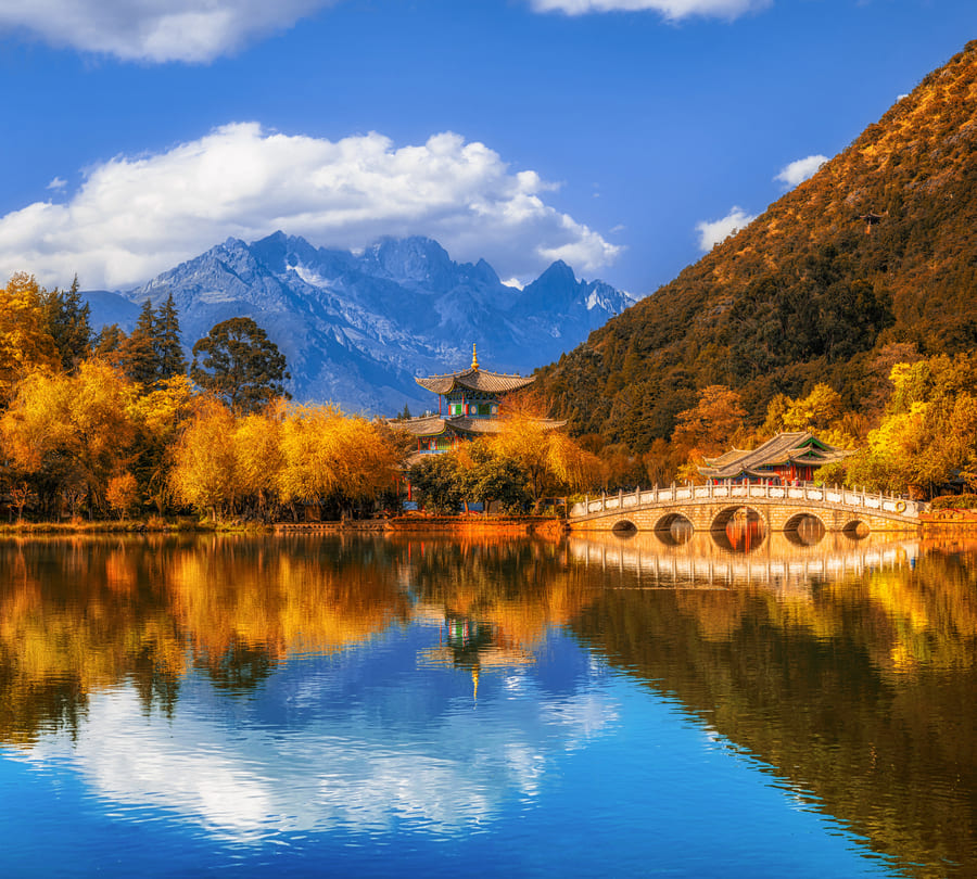 paisaje de montañas en China